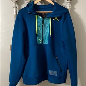 AIR JORDAN anti- gravity aqua fleece hoodie size large